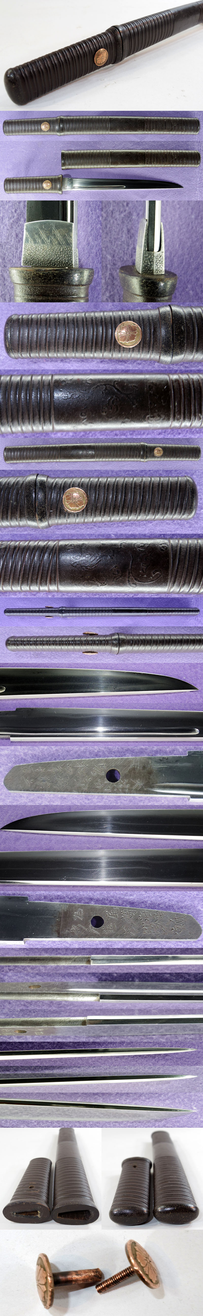 短刀 水戸住正勝作 為尾﨑海治氏 大演習記念作之 昭和四年十一月｜日本