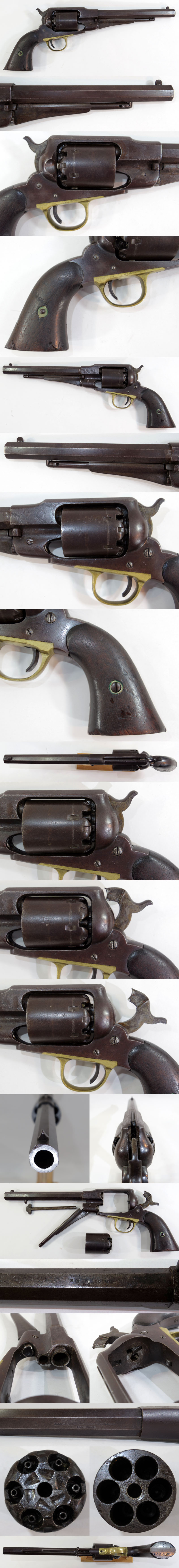 レミントン M1858　ニューモデルアーミー（Remington M1858 NEW-MODEL Army）六連発リボルバー　管打銃各部分画像