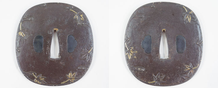 浜野保随作　竹金象篏鐔 浜野保随作 竹金象篏鐔 浜野保随作 竹金象篏鐔 - メルカリ