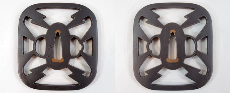 浜野保随作　竹金象篏鐔 浜野保随作 竹金象篏鐔 - メルカリ