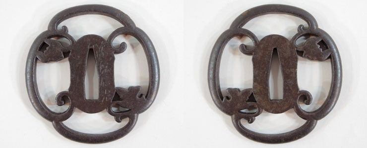 浜野保随作　竹金象篏鐔 浜野保随作 竹金象篏鐔 - メルカリ