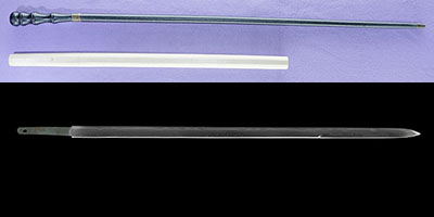 wakizashi Mumei No signature (Sword cane) (zatoichi stick)thumb