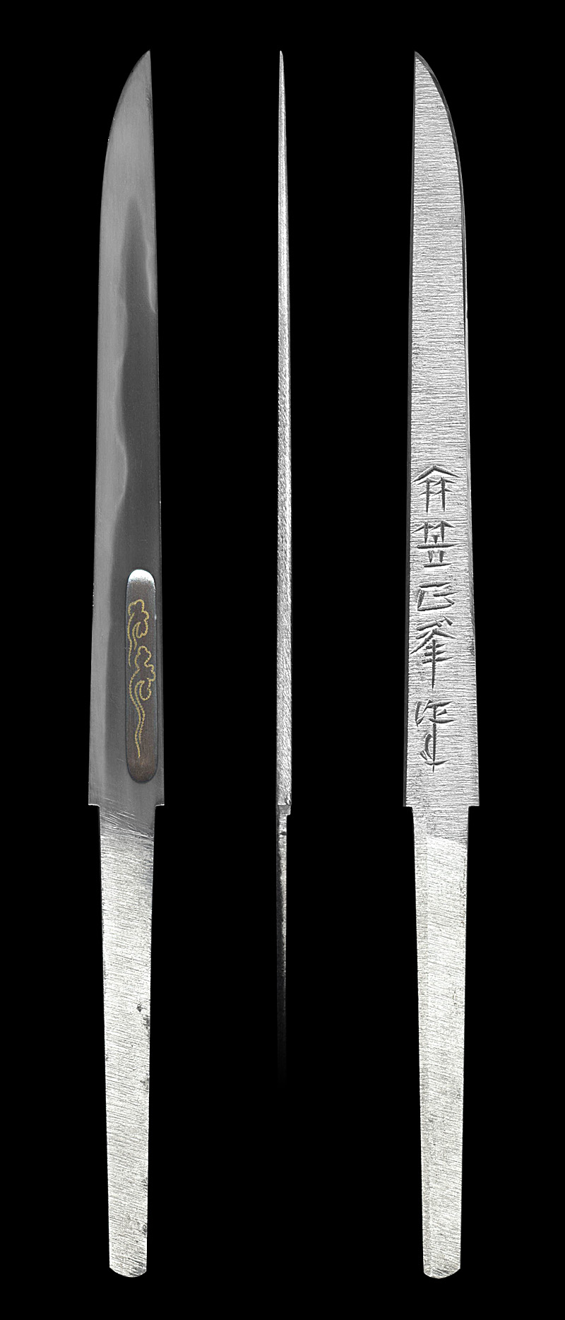 小刀　(刀身銘)傘笠正峯作 (隅谷正峯) (人間国宝)全体画像