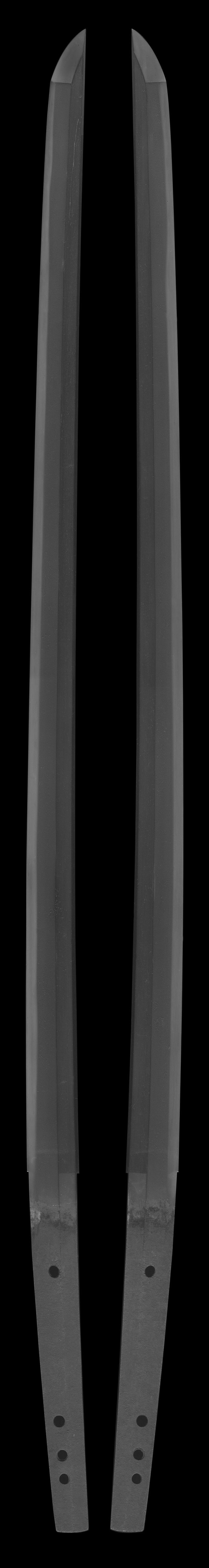 刀 無銘(仕込杖拵付き)全体画像