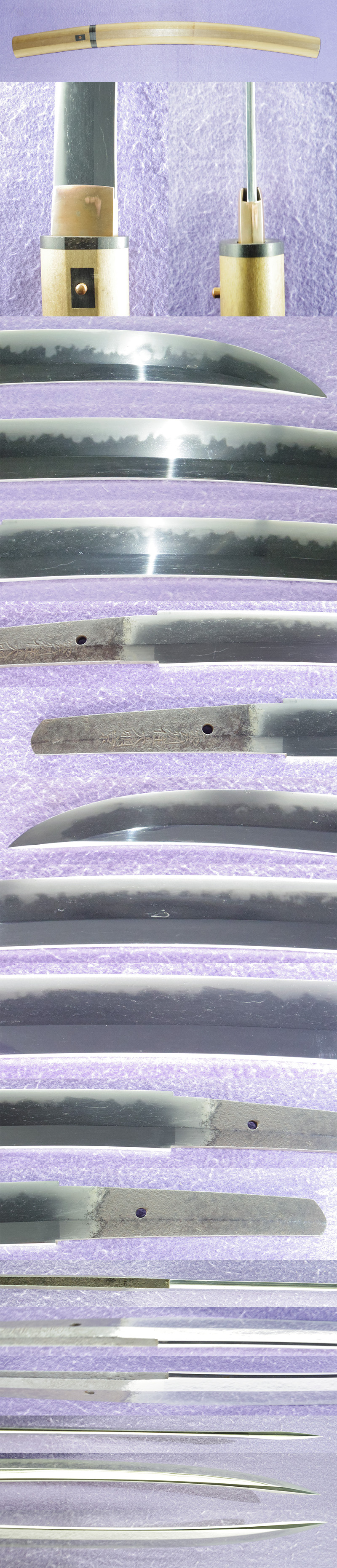 脇差　雲州住大明京各部分画像