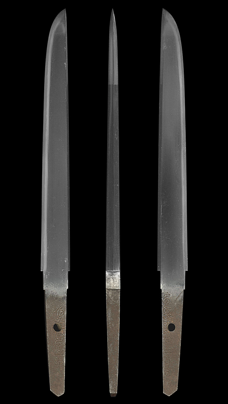 短刀　伯耆国真守　　　寛政十二申二月日　全体画像