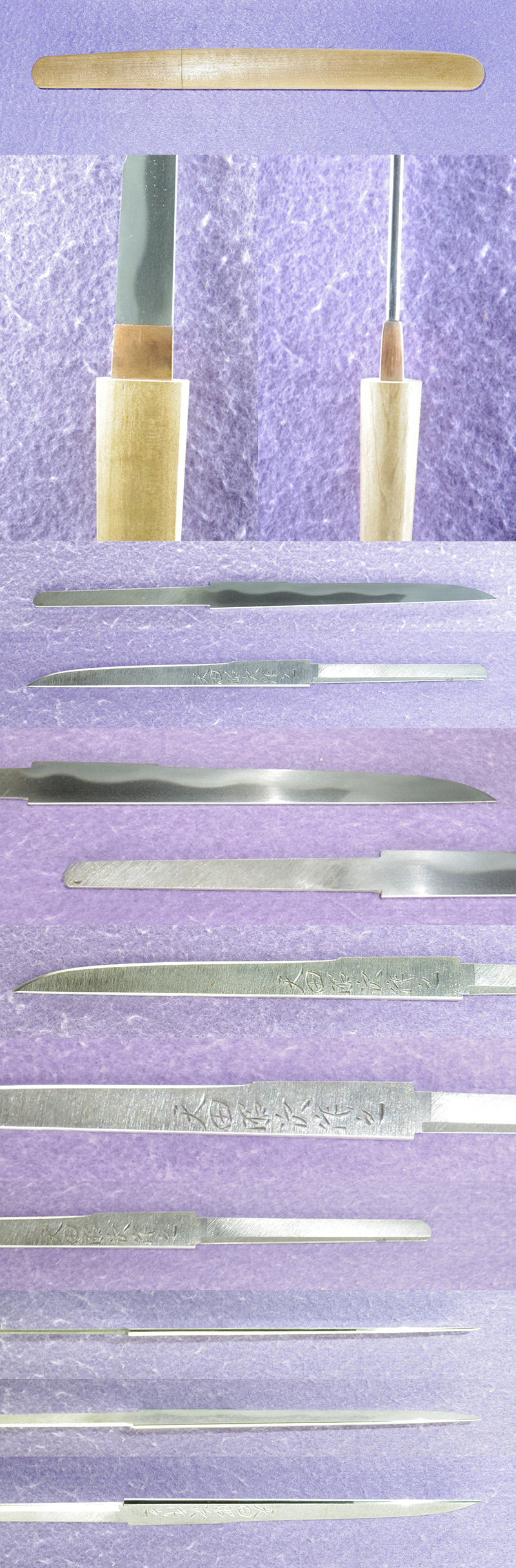 小刀　天田昭次作之　 (人間国宝)各部分画像