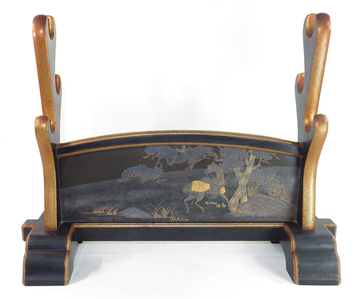 刀掛け　蒔絵写真