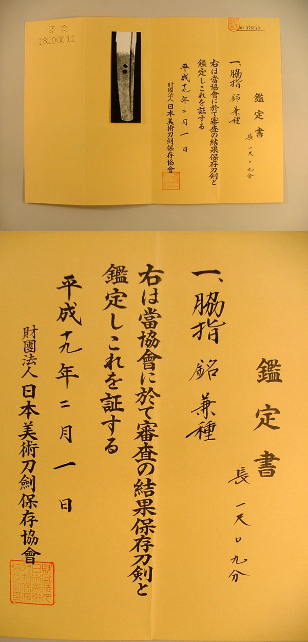 鑑定書